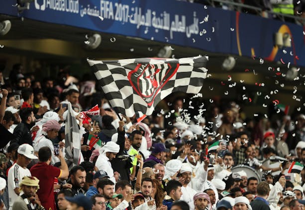 Fans of Abu Dhabi-based Al Jazira (Photo by Matthew Ashton - AMA/Getty Images)