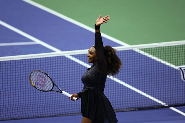 Serena Williams at the 2022 US Open in New York. (Photo by Elsa/Getty Images)