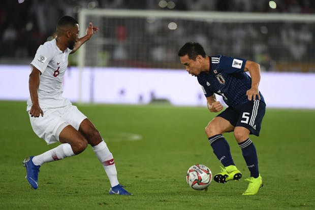 ABU DHABI, UNITED ARAB EMIRATES - FEBRUARY 01: AFC Asian Cup final match between Japan and Qatar. (Photo by Kaz Photography/Getty Images)
