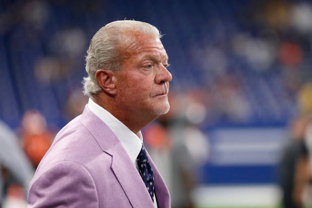 Indianapolis Colts owner Jim Irsay. (Photo by Justin Casterline/Getty Images)