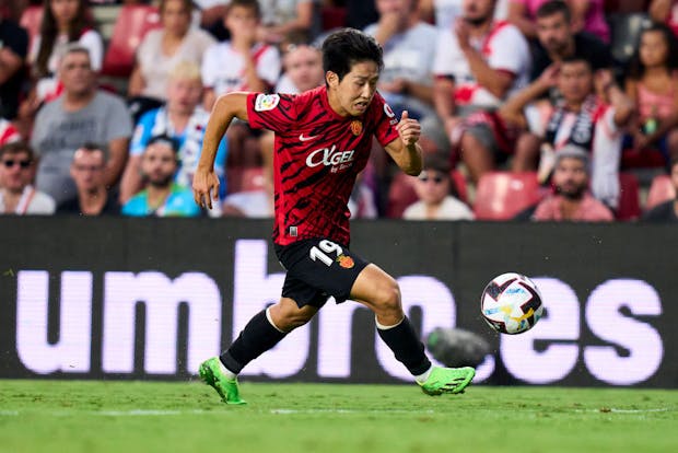 Lee Kang-in of RCD Mallorca. (Photo by Diego Souto/Quality Sport Images/Getty Images)