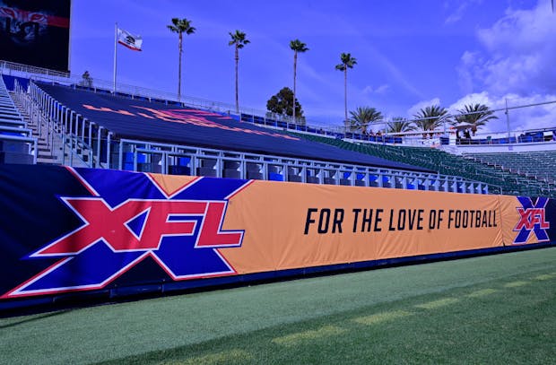 CARSON, CA - MARCH 08: XFL banner before  Los Angeles Wildcats and the Tampa Bay Vipers at Dignity Health Sports Park. (Photo by John McCoy/Getty Images)