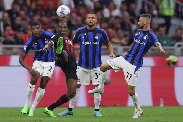 The Serie A match between AC Milan and Internazionale on September 3, 2022 (by Jonathan Moscrop/Getty Images)