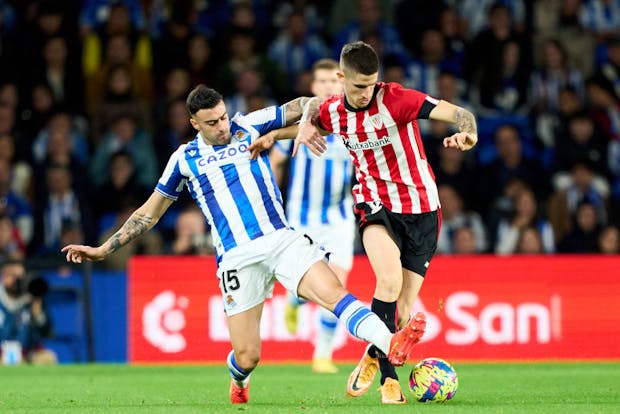 The LaLiga match between Real Sociedad and Athletic Club on January 14, 2023 (by Juan Manuel Serrano Arce/Getty Images)