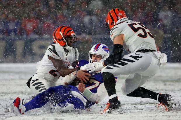 ORCHARD PARK, NEW YORK - JANUARY 22: Buffalo Bills against the Cincinnati Bengals.(Photo by Timothy T Ludwig/Getty Images)