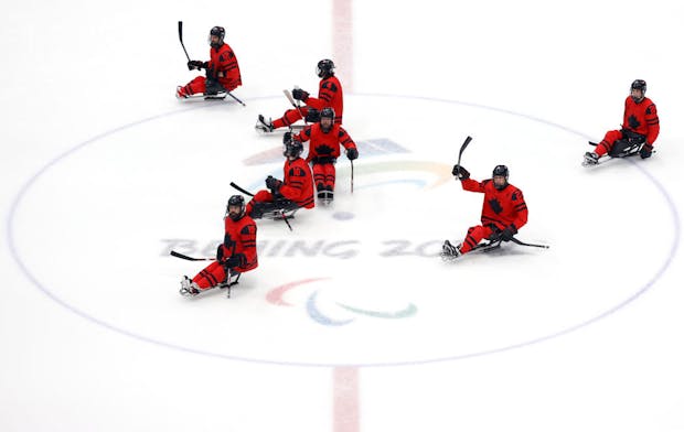 Team Canada Para Ice Hockey at the Beijing 2022 Winter Paralympics (Getty Images)