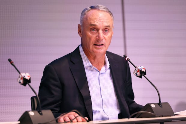 Major League Baseball commissioner Rob Manfred. (Michael M. Santiago/Getty Images)