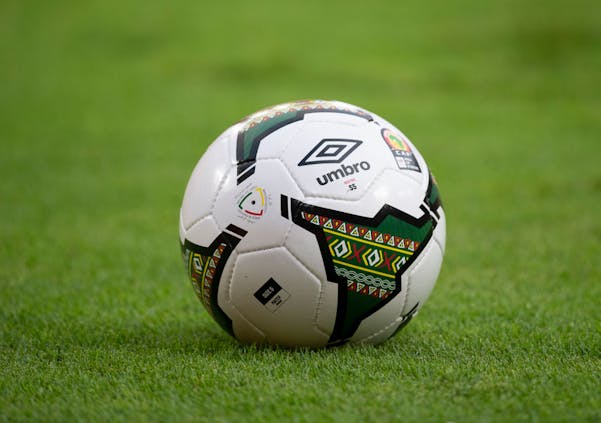 An official Umbro football during the Africa Cup of Nations 2021 group A match between Cape Verde and Cameroon (Photo by Visionhaus/Getty Images)