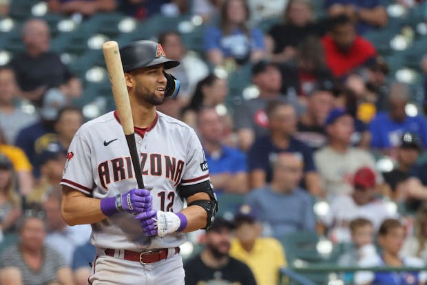 Lourdes Gurriel Jr. of the Arizona Diamondbacks. (Photo by Stacy Revere/Getty Images)