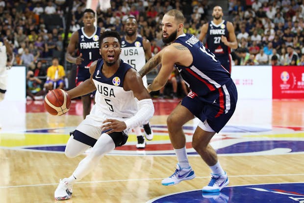 USA v France in the FIBA World Cup 2019 Quarter-finals.  (Photo by Lintao Zhang/Getty Images)