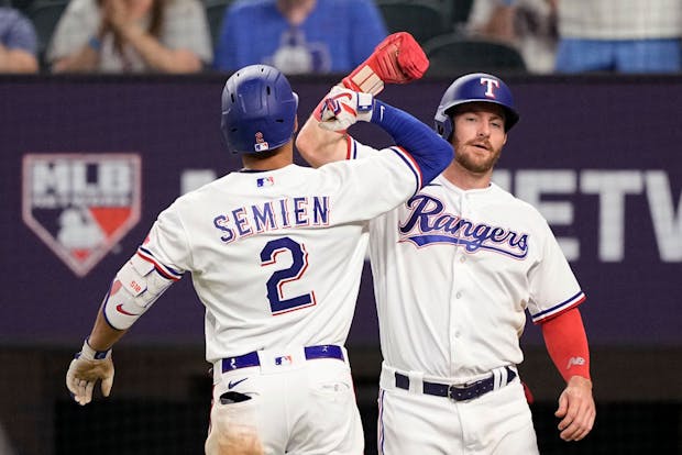 Marcus Semien of the Texas Rangers (Photo by Sam Hodde/Getty Images)