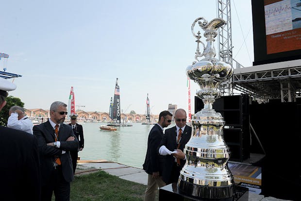 The America's Cup trophy (by Jacopo Raule/Getty Images)
