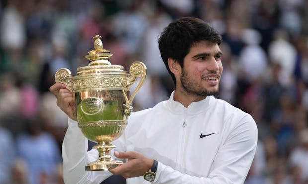 New Wimbledon men's singles champion Carlos Alcaraz (Photo by Visionhaus/Getty Images)