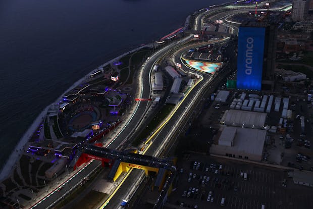 The inaugural Saudi Arabian Grand Prix was staged at the Jeddah Corniche Circuit in December. (Photo by Mark Thompson/Getty Images)