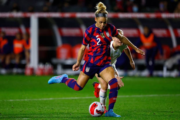 Trinity Rodman of the United States Women's National Team and National Women's Soccer League's Washington Spirit. (Photo by Ronald Martinez/Getty Images)