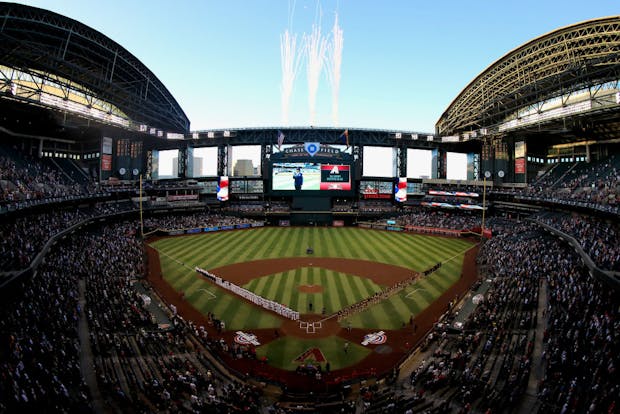 Chase Field, home of Major League Baseball's Arizona Diamondbacks. (Photo by Christian Petersen/Getty Images)