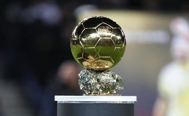 The Ballon d'Or trophy (Photo by Xavier Laine/Getty Images)