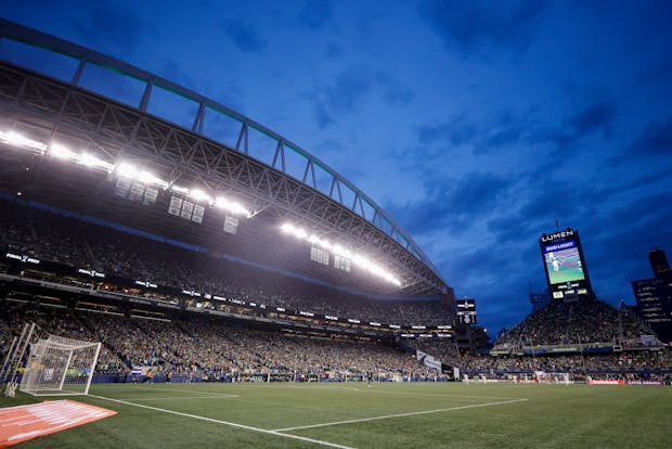 Lumen Field in Seattle, Washington, home of Major League Soccer's Seattle Sounders FC. (Photo by Steph Chambers/Getty Images)