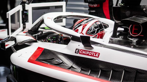 Chipotle's branding on the Haas F1 car (Credit: Haas F1)