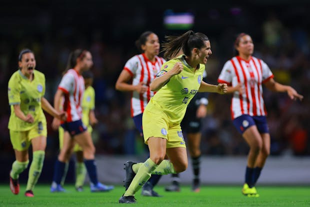 Andrea Pereira of Liga MX Femenil side America. (by Hector Vivas/Getty Images)