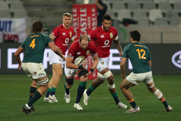 British & Irish Lions captain Alun Wyn Jones during the second test against South Africa in 2021 (by MB Media/Getty Images)