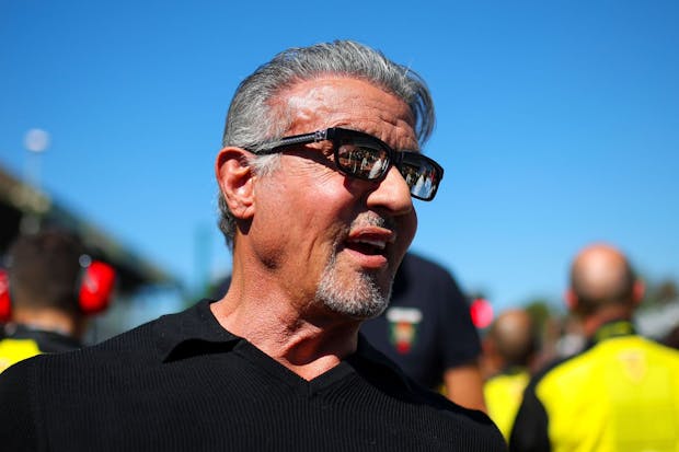 Sylvester Stallone walks the grid before the 2022 Italian Grand Prix. (Photo by Eric Alonso/Getty Images).