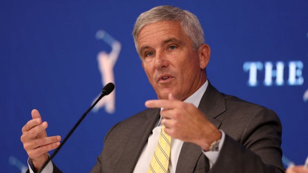 Jay Monahan, 
Commissioner of the PGA Tour. (Photo by Richard Heathcote/Getty Images)