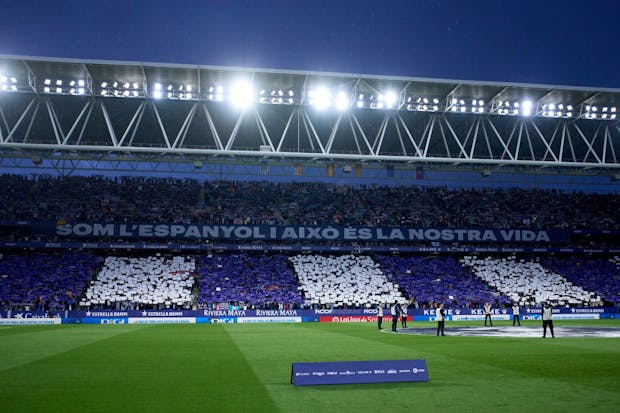The stadium prior to the LaLiga match between RCD Espanyol and FC Barcelona on May 14, 2023. (Photo by Alex Caparros/Getty Images).
